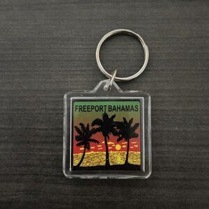 Freeport, Bahamas Sunset Keychain